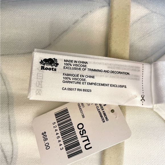 Roots Clearwater Kimono, Leaf print, Plus size, NWT - Picture 4 of 6